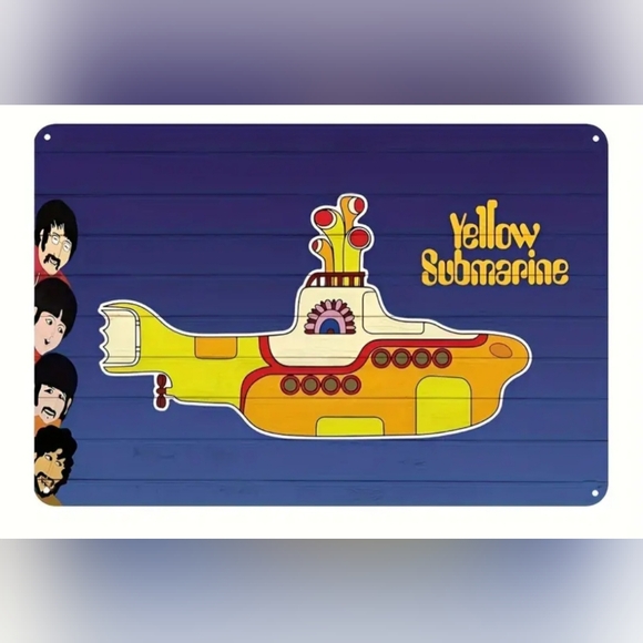 Yellow Submarine Decorative Sign - Picture 1 of 5